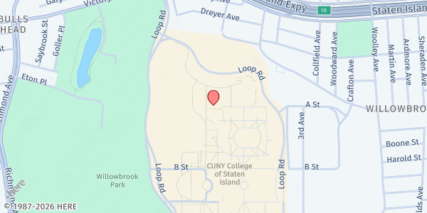 Map showing Mariner's Harbor Mobile Market - Basketball Court at 22 Rockbury St., Staten Island, NY