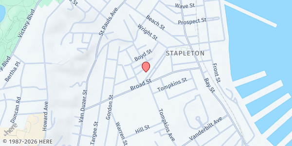Map showing Project Hospitality - Bronx at 205 CANAL STREET, Staten Island, NY