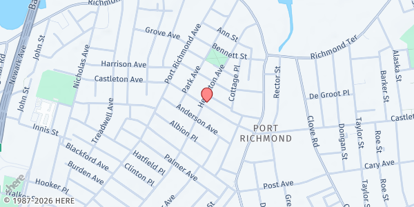 Map showing Project Hospitality Mobile Food Pantry at 221 Heberton Ave, Staten Island, NY