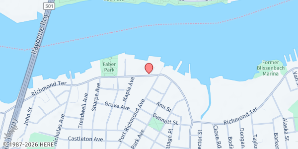 Map showing Rescues Ministries Inc. at 2083 Richmond Terrace, Staten Island, NY