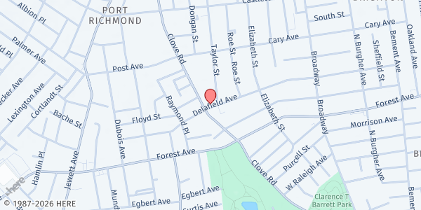 Map showing Richmond Senior Services at 774 Castleton Ave., Staten Island, NY