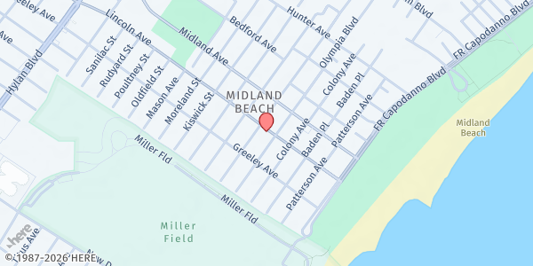 Map showing St. Margaret Mary Food Program at 560 Lincoln Ave., Staten Island, NY