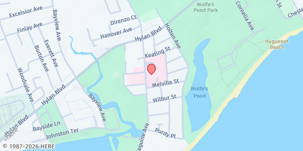Map showing Staten Island University Hospital - South Campus at 375 Sequine Ave., Staten Island, NY