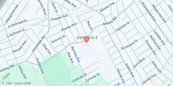 Map showing TASTE OF FAITH FOOD PANTRY at 594 WINSLOW AVENUE, Staten Island, NY