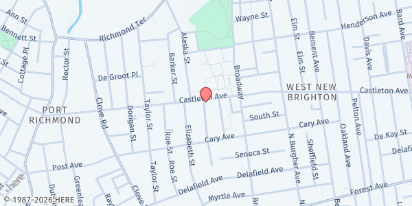 Map showing The Village - A Chance In Life at 1100 Castleton Ave, Staten Island, NY