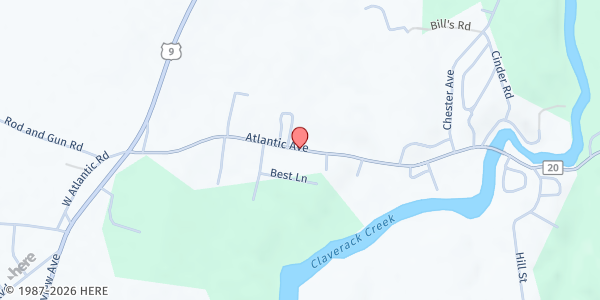 Map showing Church of St. Joseph Food Pantry at 2824 Atlantic Ave., Stottville, NY