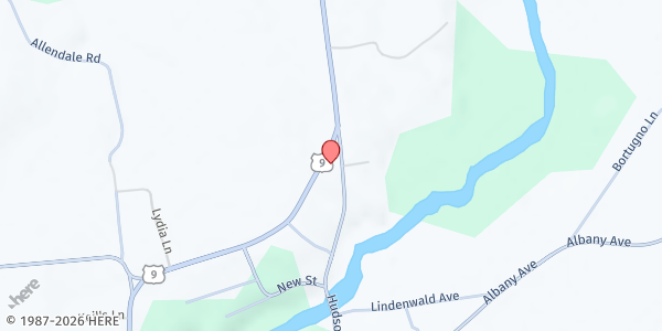 Map showing Church of St. Joseph Food Pantry at 1820 US Route 9, Stuyvesant, NY