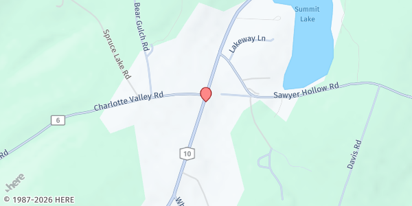 Map showing Good Samaritan Food Pantry-Summit at 2870 Route 10, Summit, NY