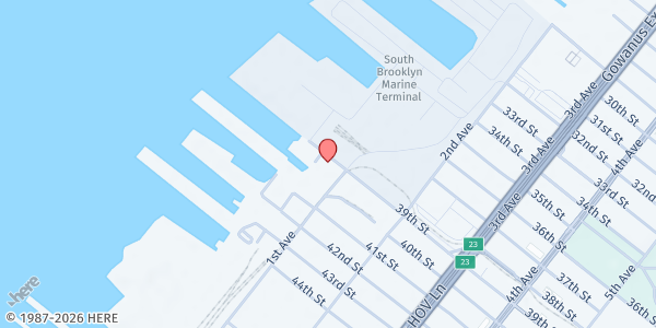 Map showing Halal Food Connection at 80 39th Street, Sunset Park, NY