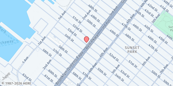 Map showing Halal Food Connection - Sunset Park at 5224 3rd Avenue, Sunset Park, NY
