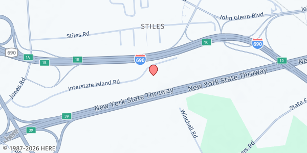 Map showing MFP Madison at 7066 Interstate Island Road, Syracuse, NY