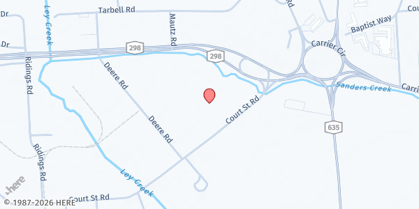 Map showing The Table Community Food Pantry at 6099 Court Street Road, Syracuse, NY