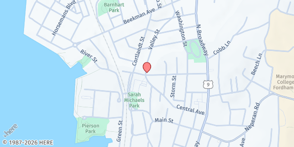 Map showing SALVATION ARMY TARRYTOWN FOOD PANTRY at 115 WILDEY STREET, TARRYTOWN, NY
