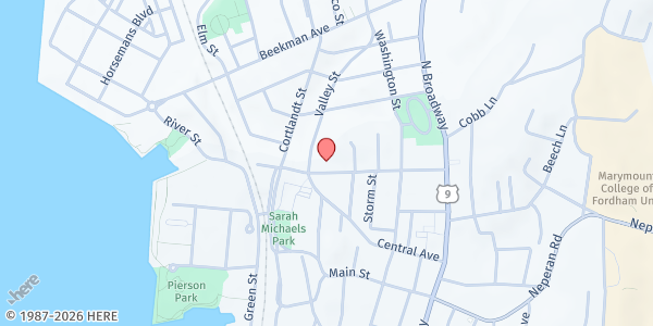 Map showing TARRYTOWN COMMUNITY OPPORTUNITY CENTER FOOD PANTRY at 105 Wildey Street, TARRYTOWN, NY