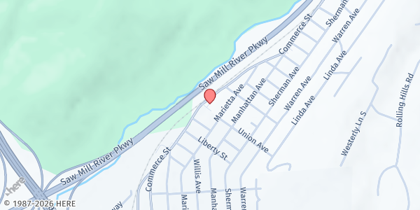 Map showing INTERFAITH EMERGENCY FOOD PANTRY at 540 Commerce Street, Thornwood, NY