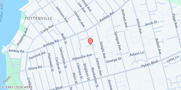 Map showing Project Hospitality @ Yetman Avenue at 332 Yetman Avenue, Tottenville, NY