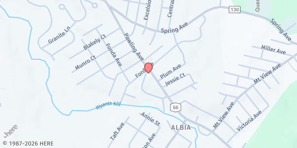 Map showing Hope 7 Community Center Inc at 596 Pawling Ave, Troy, NY