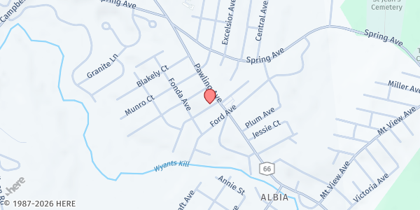 Map showing Hope 7 Food Pantry at 520 Pawling Ave, Troy, NY