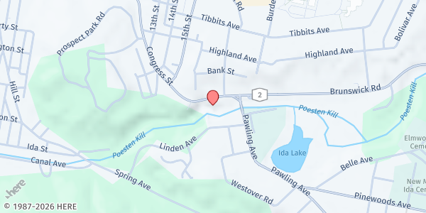 Map showing Mt. Ida Community Food Pantry at 548 Congress Street, Troy, NY