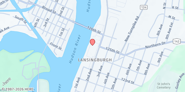 Map showing Troy Waterfront Farmers' Market at 865 2nd Avenue, Troy, NY