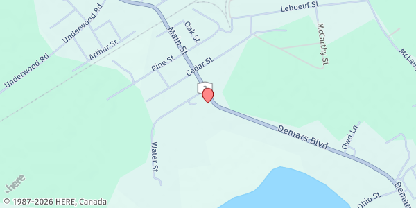 Map showing Adirondack Adult Center at 179 Demars Blvd - Lot #2, Tupper Lake, NY