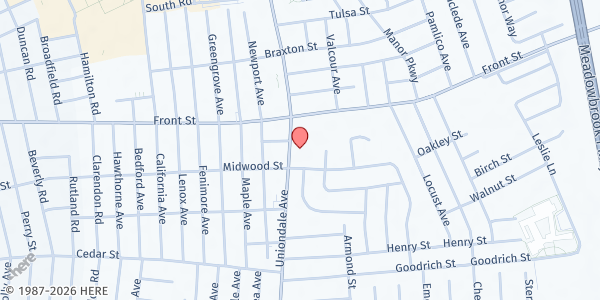 Map showing Lutheran Social Services of NY - Uniondale at 311 Uniondale Ave., Uniondale, NY