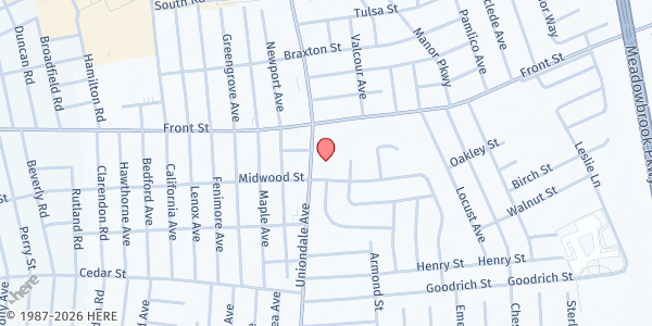 Map showing Lutheran Social Services of NY - Uniondale at 311 Uniondale Avenue, Uniondale, NY