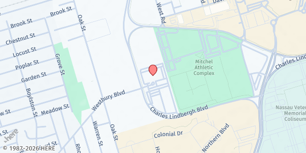 Map showing Social Services Volunteers of Nassau Inc. - Uniondale at 60 Charles Lindberg Blvd., Uniondale, NY