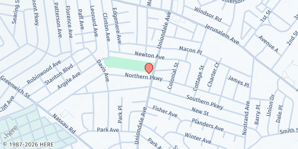 Map showing U.M.C. - Uniondale at 720 Uniondale Avenue, Uniondale, NY