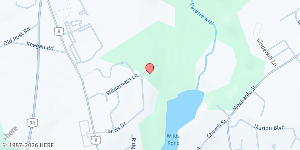 Map showing Valatie Ecumenical Food Pantry at 66 Wilderness Ln., Valatie, NY