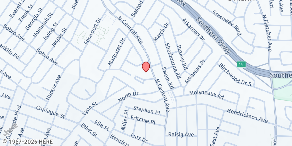 Map showing Gateway Christian Center at 502 N. Central Ave., Valley Stream, NY