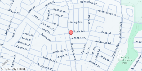 Map showing Valley Stream Catholic Family Services at 201 N. Central Ave., Valley Stream, NY