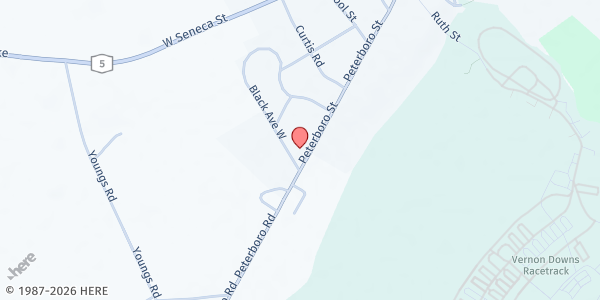 Map showing Holy Family - Vernon Fresh Foods at 4343 Peterboro St., Vernon, NY