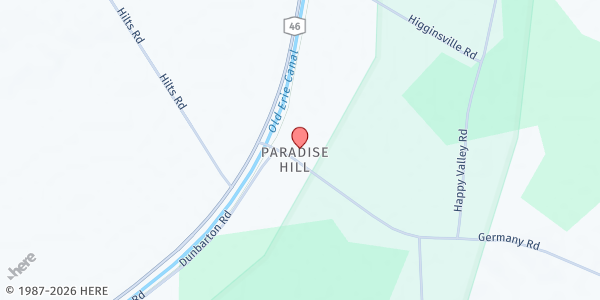 Map showing Town of Verona Food Pantry at 6600 Germany Road, Verona, NY