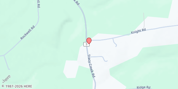 Map showing Tracy Creek Memorial at 4 Knight Rd, Vestal, NY
