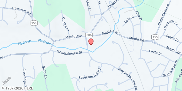 Map showing First United Methodist Church lot at 68 Maple Ave, Voorheesville, NY
