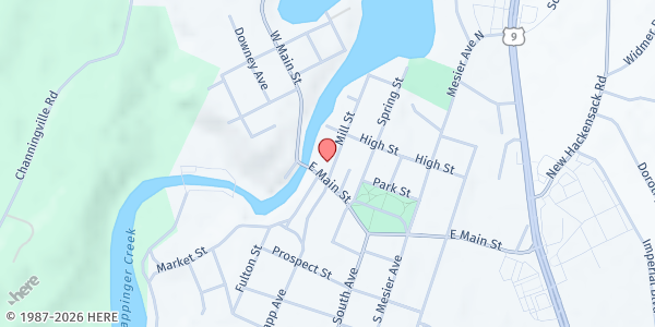 Map showing Southern Dutchess Community Action - Beacon Food Pantry at 7 Mill St, Wappingers Falls, NY