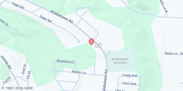 Map showing Living Hope United Methodist Church at 126 Middletown Rd, Waterford, NY