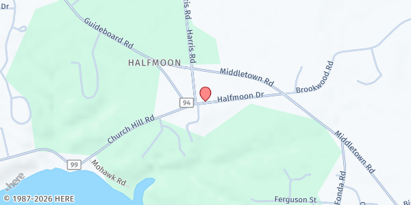 Map showing Petuskes Produce Farm Stand at 39 Halfmoon Drive, Waterford, NY