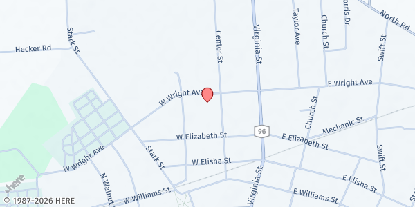 Map showing Cayuga/Seneca CAP at 25 Center St, Waterloo, NY