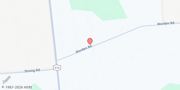 Map showing Tyre Food Pantry at 1887 Worden Rd, Waterloo, NY