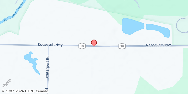 Map showing Roberts Circle R Farm Market at 13490 Roosevelt Highway, Waterport, NY