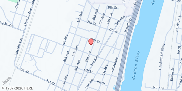 Map showing My Father's House at 529 Fifth Avenue, Watervliet, NY