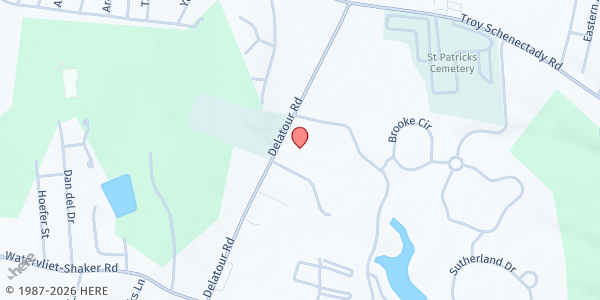 Map showing Sheehy Manor at 8 Carondelet Drive, Watervliet, NY