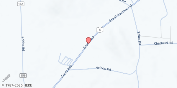 Map showing Owen Orchards Farm Stand at 8174 Grant Ave., Weedsport, NY