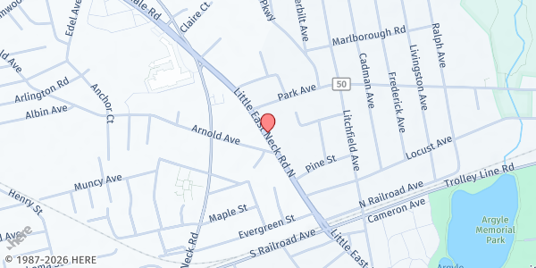 Map showing Food 4 UR Soul Int'l Kitchen, Inc. at 209 Little East Neck Rd, West Babylon, NY