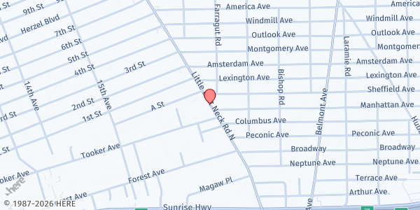 Map showing Looney Tunes at 31 West Babylon, West Babylon, NY