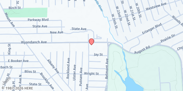 Map showing New Birth Christian Church at 400 Wyandanch Ave., West Babylon, NY