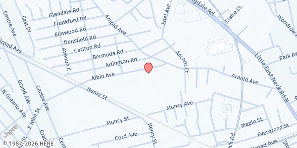 Map showing Our Lady of Grace FP at 700 Albin Avenue, West Babylon, NY