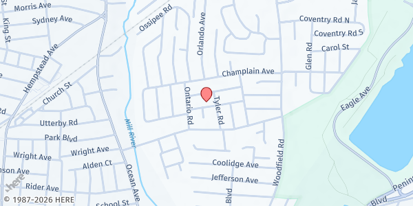 Map showing Friends for the Poor Foundation, Inc. - West Hempstead at 11 Hopatcong Ave, West Hempstead, NY